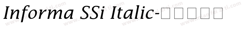 Informa SSi Italic字体转换